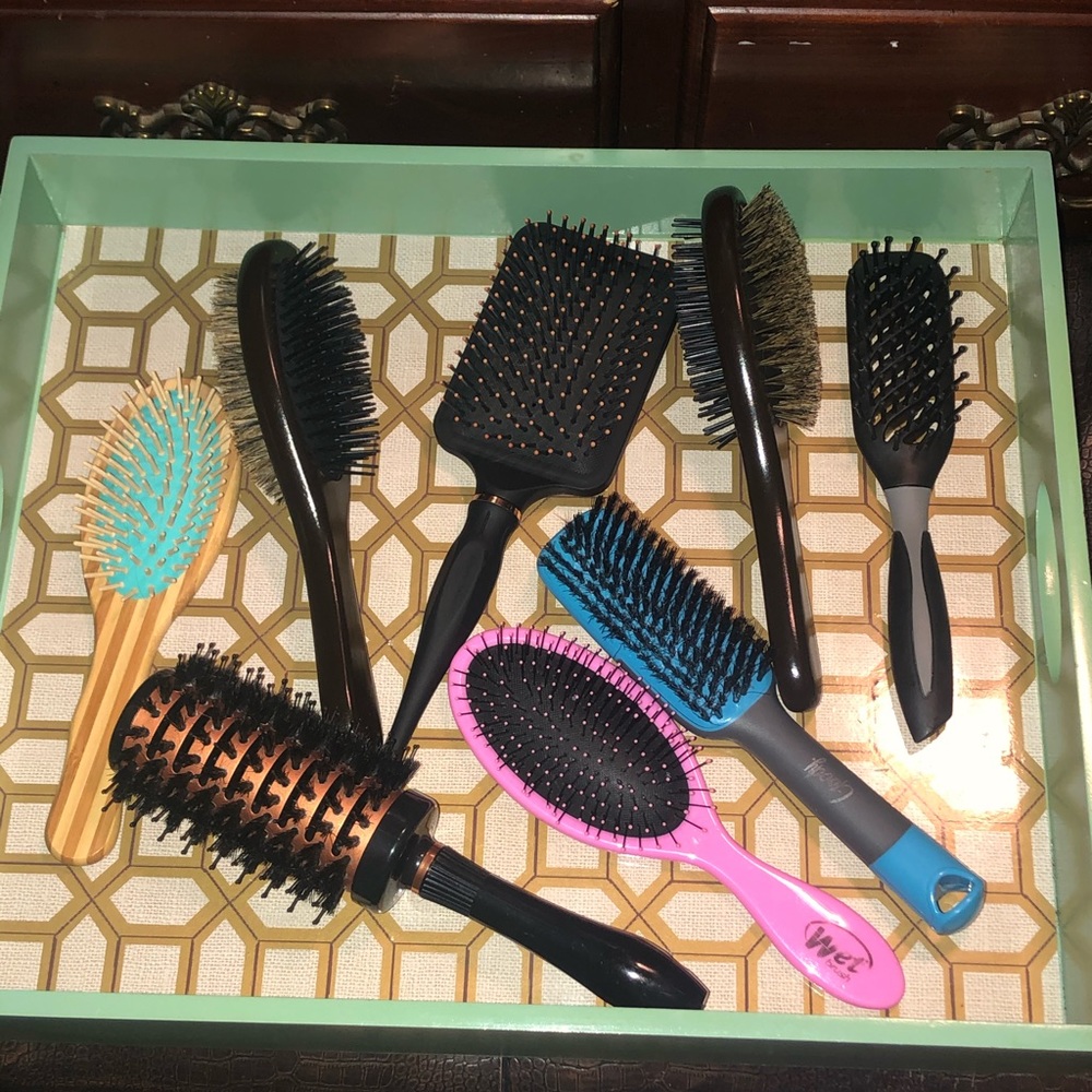 8 Hair Brushes Sugar Bear Boar Ceramic Barrel